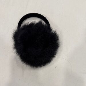 Elegant Black Rabbit Fur Earmuffs